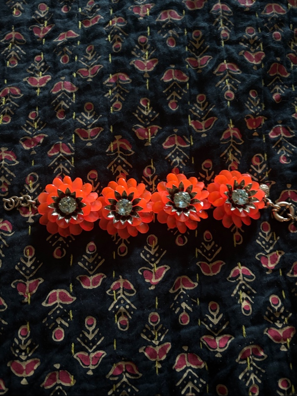 J. Crew chrysanthemum bracelet